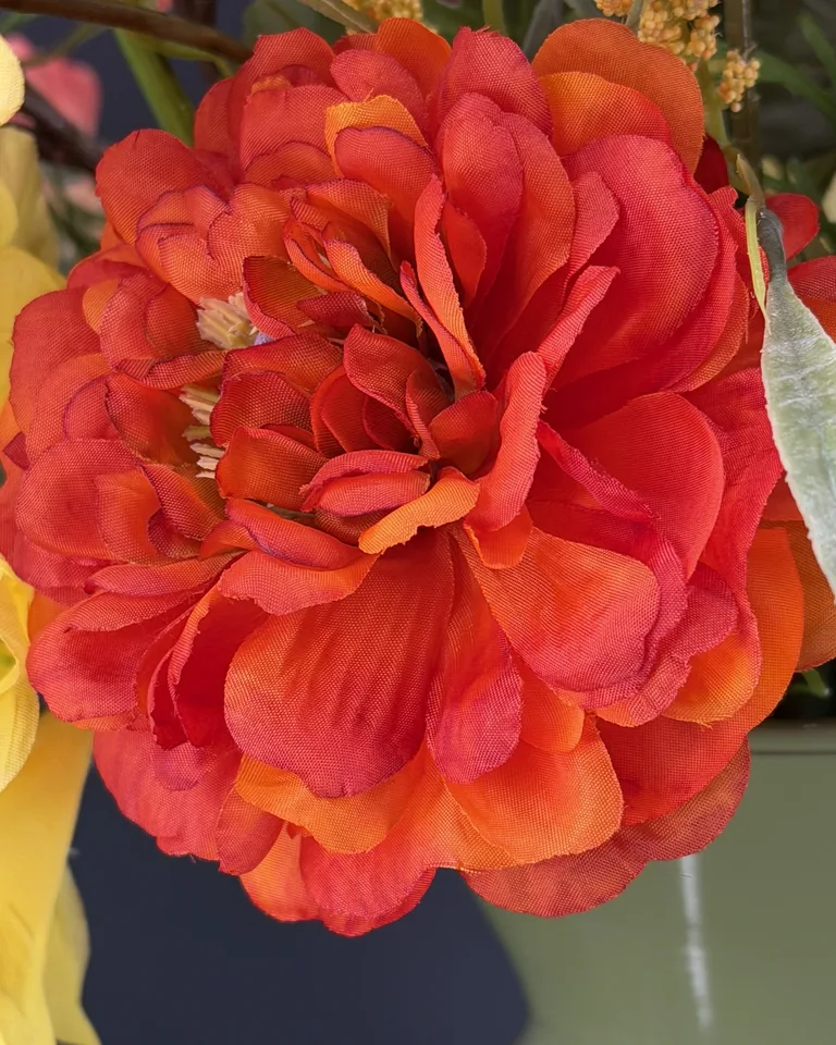 Solea, meerkleurig veldboeket in rood, oranje en geel tinten