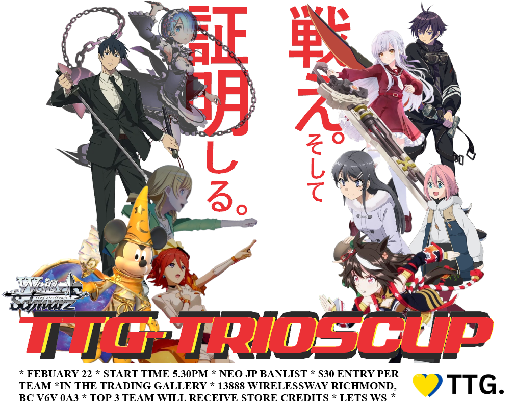 Image of Weiss TTG Trios Cup FEB 22nd, 2025