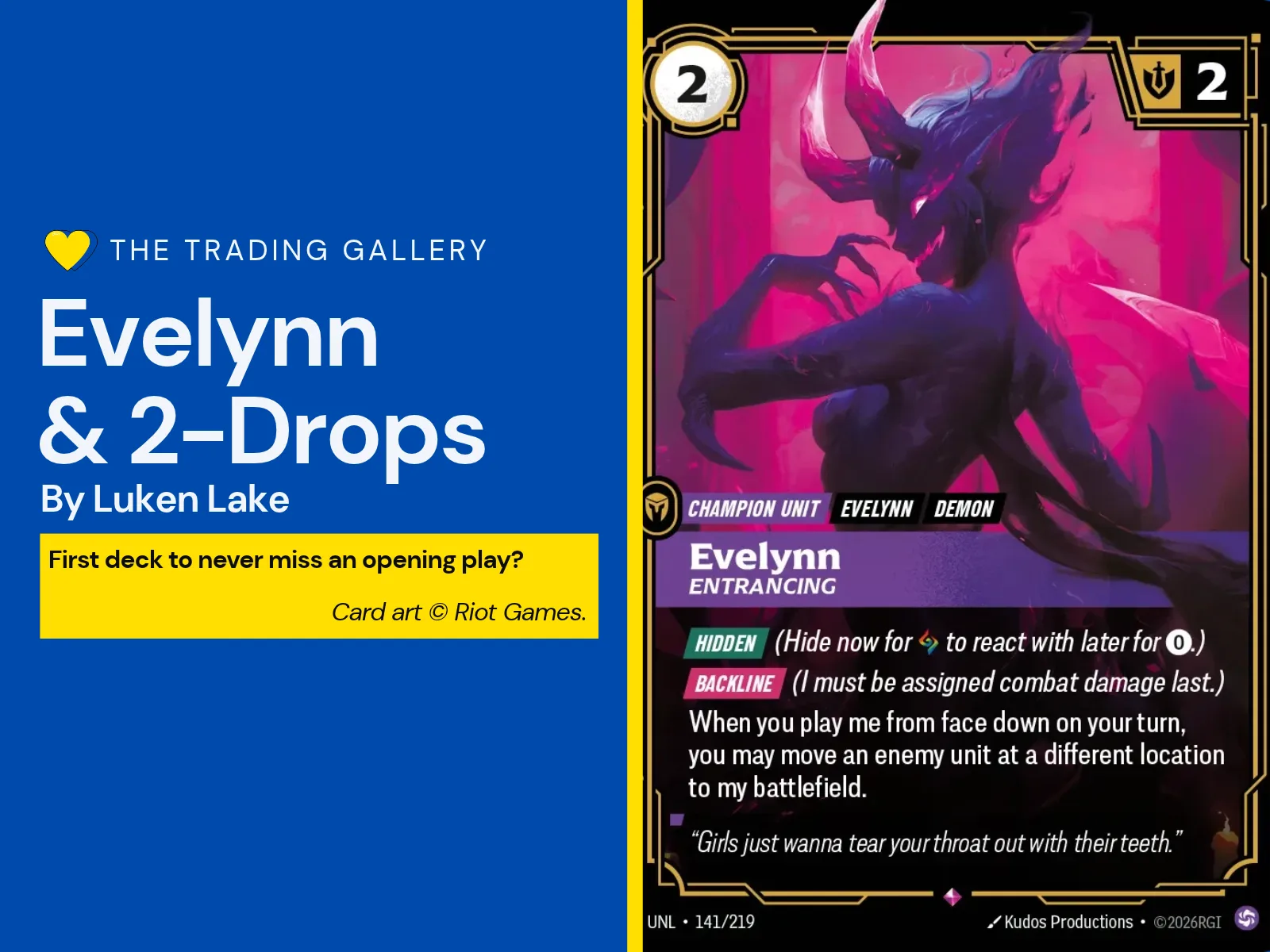 Is Evelynn About to Change How We Build Decks in Riftbound?