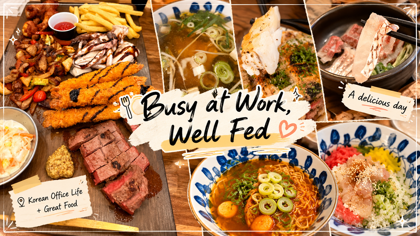 Image of 바쁘게 일하고, 맛있게 먹었던 하루 🍽️ Busy at Work, Well Fed 🍽️