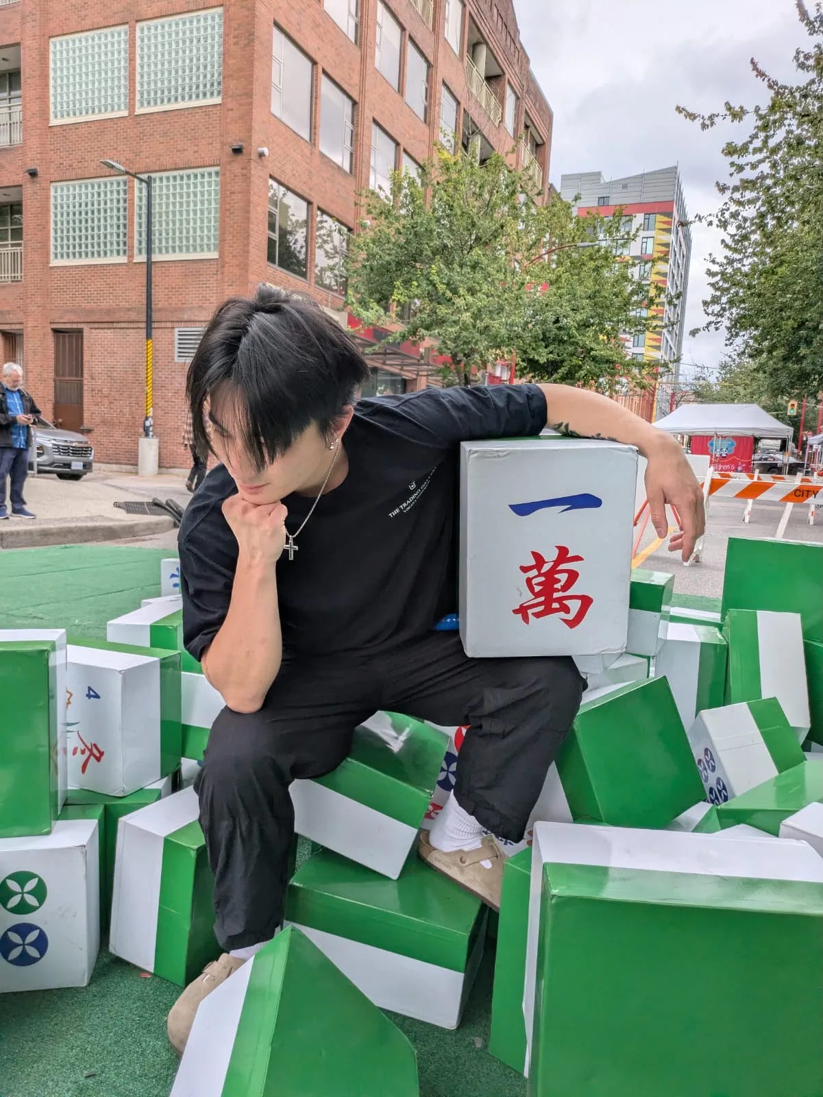 The Thinker (2026), Mixed Media (Bronze, Resin, 888 Tiles) (Chinatown Festival · Events)