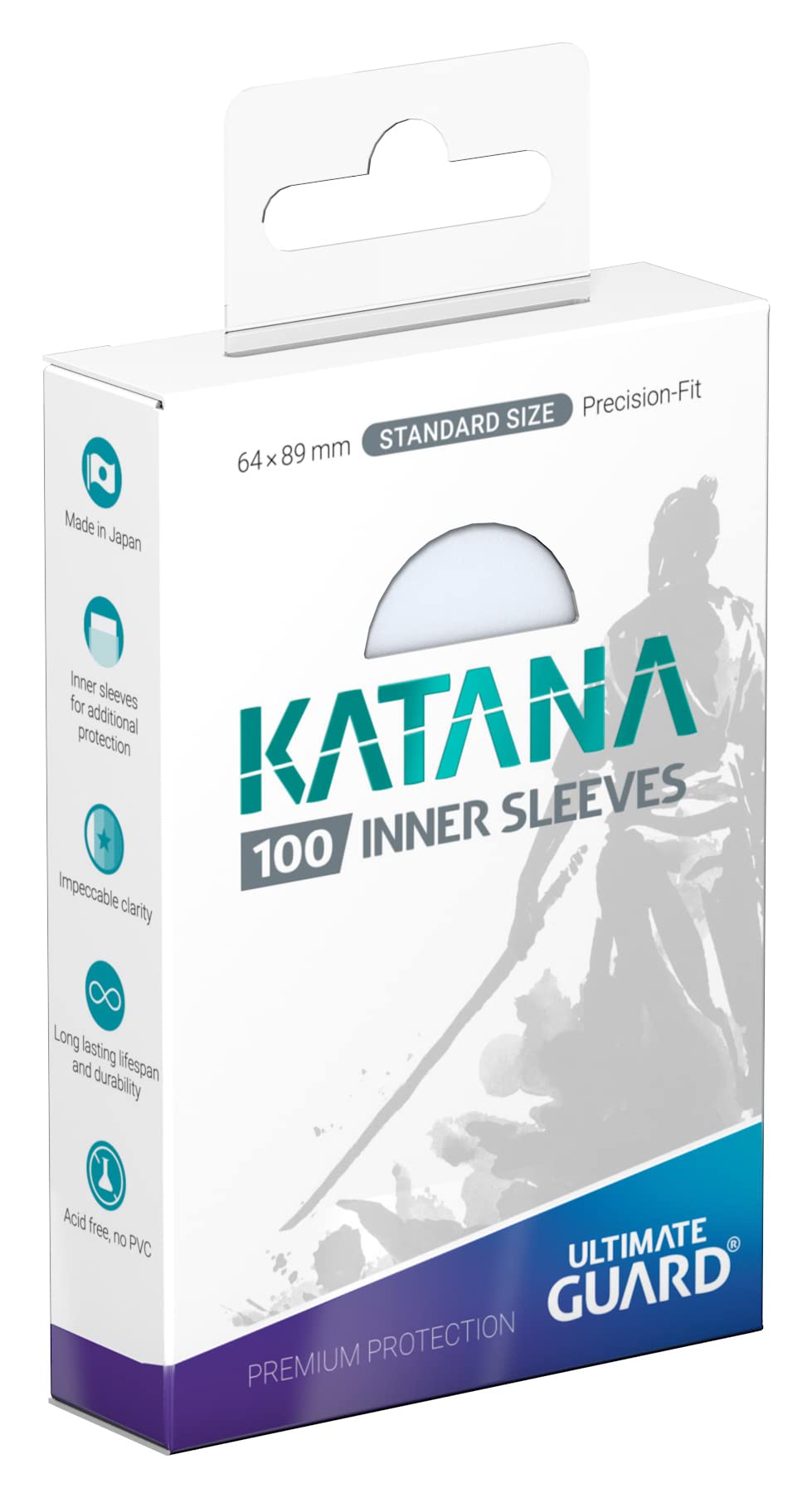 Ultimate Guard Katana Inner Sleeves Standard Size 64x89mm (100pcs)