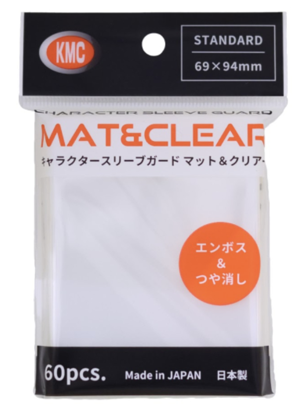 KMC Character Guard Clear Matte Outer Sleeves 69x94mm (60pcs)