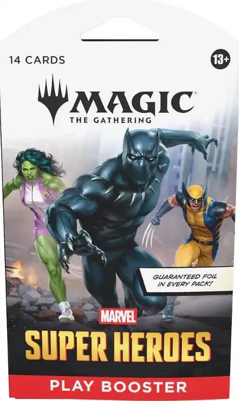 SLEEVED MTG MARVEL SUPER HEROES PLAY BOOSTER