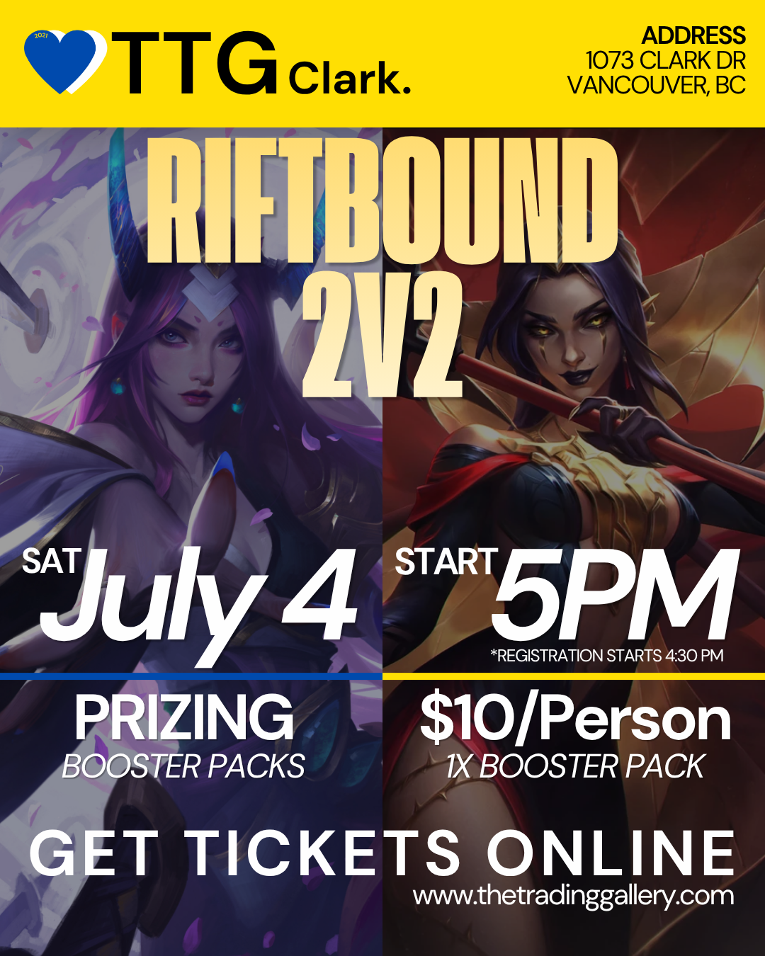 Riftbound 2v2 @ Clark (Saturday, July 4rd, 2026 | 5:00PM)