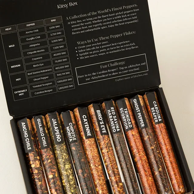 Scoville Scale Chili Pepper Tasting Kit — Uncommon Goods