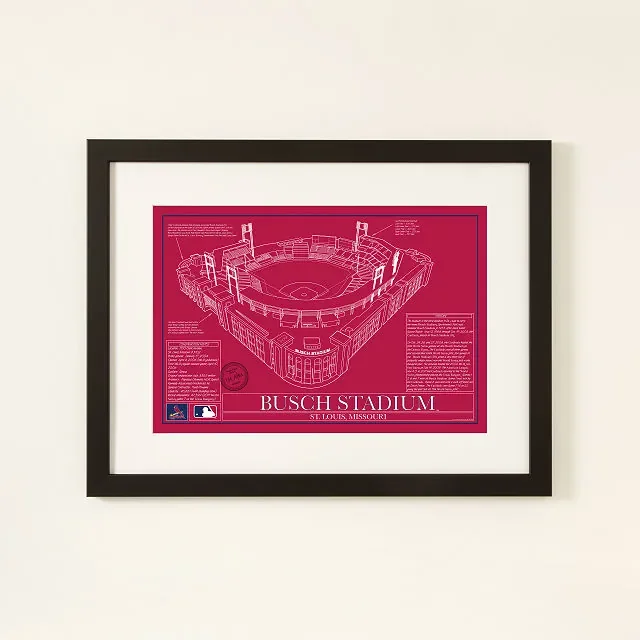 MLB Stadium Blueprints - Team Colors — Uncommon Goods