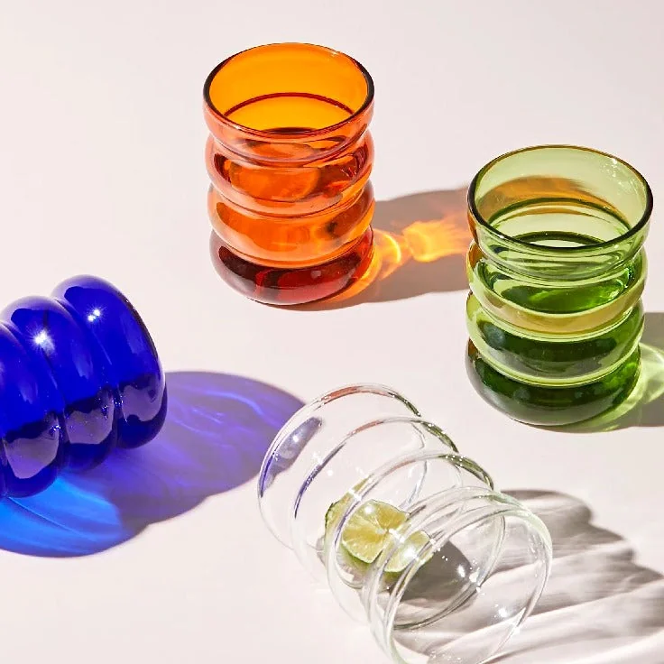 Colorful Bubble Glass Cups — Nordic Peace