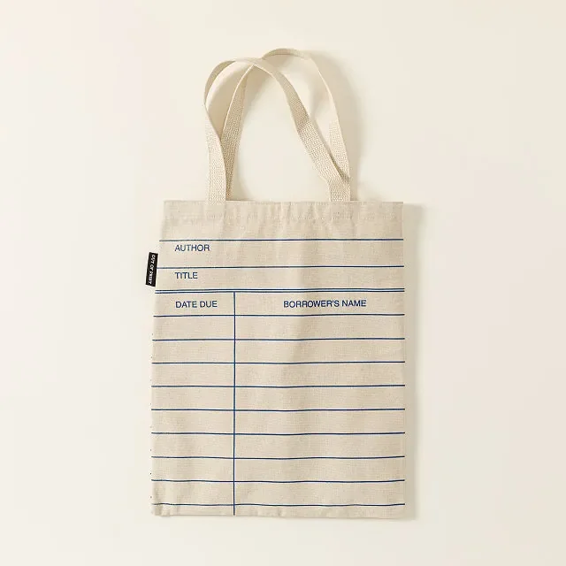 Library Card Tote Bag — Uncommon Goods