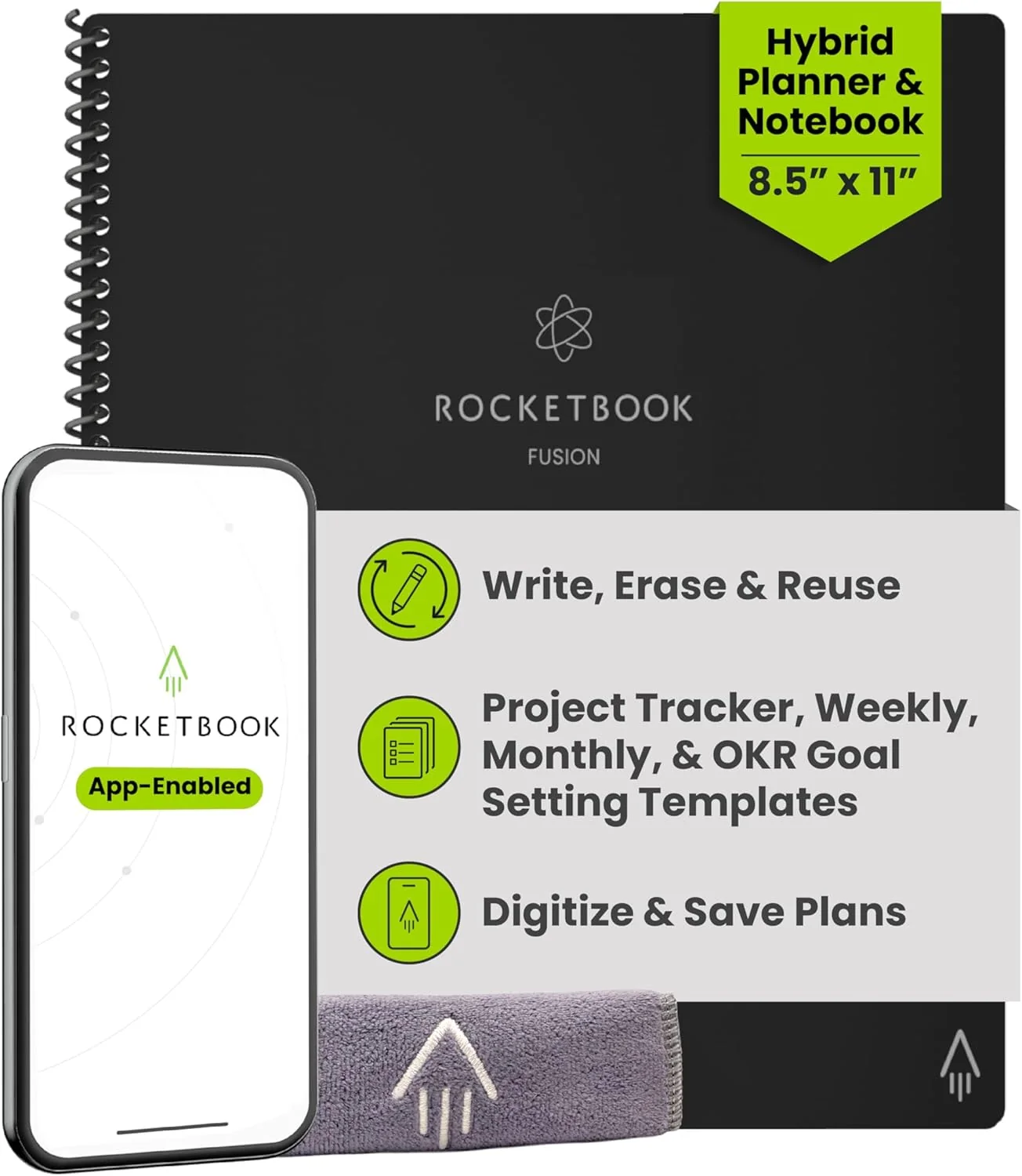 Rocketbook Fusion hybrid reusable planner — Amazon