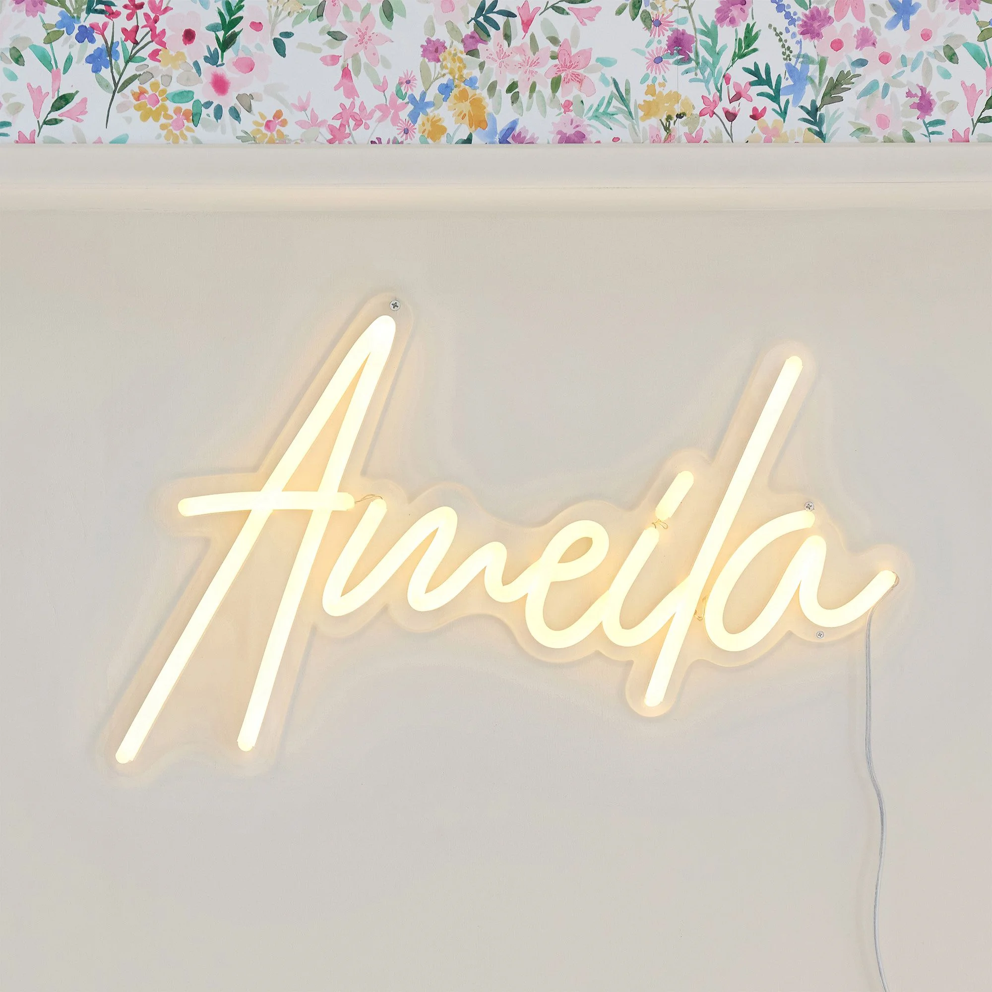 Create Your Own - Neon Theo LED Wall Light — Pottery Barn Teen