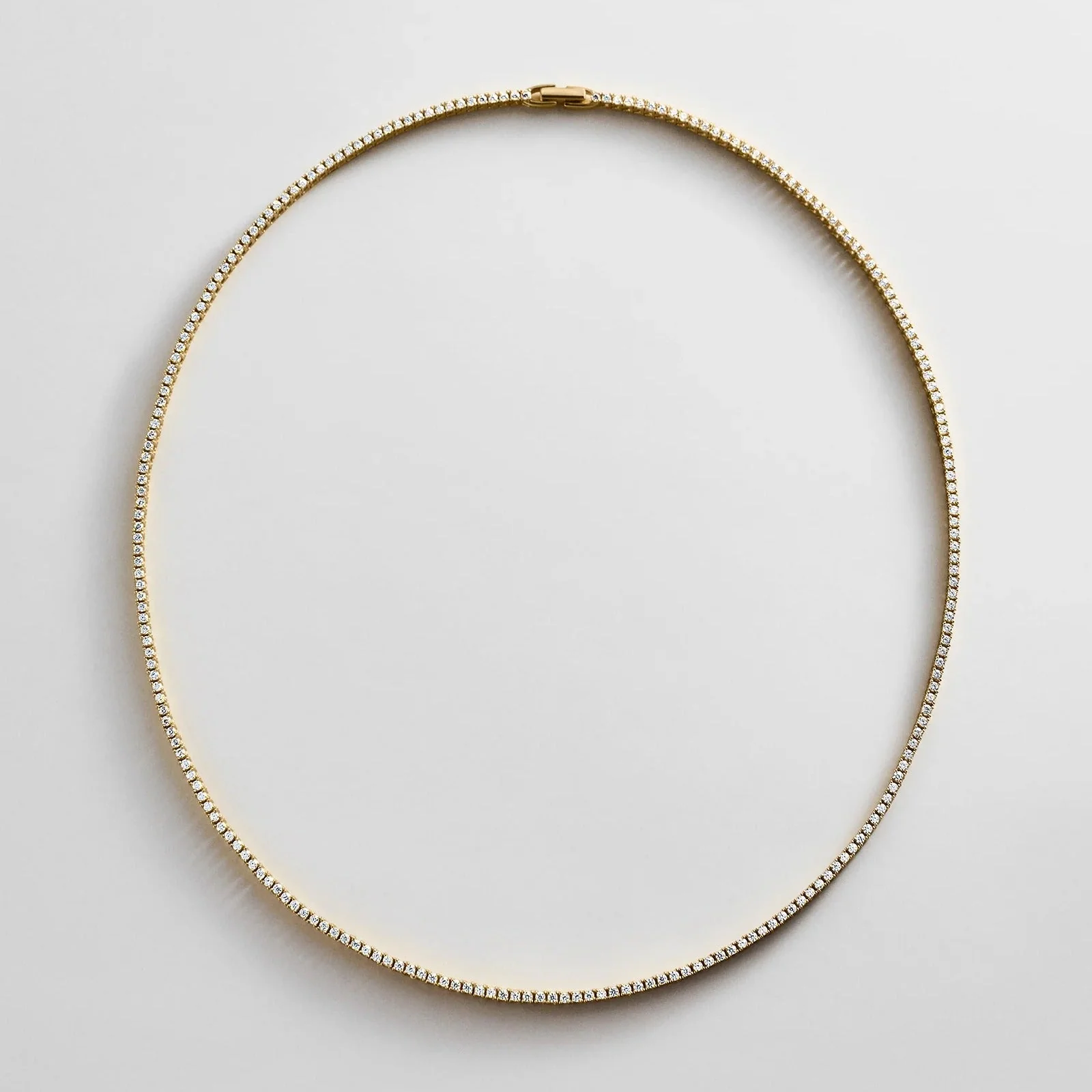 Billie 18K Gold Tennis Necklace - 18K Gold Plated Sterling Silver — BaubleBar