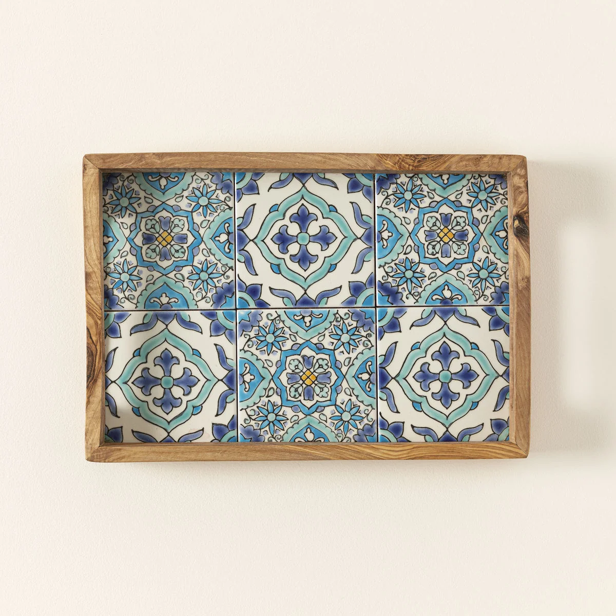 Sea & Sky Tunisian Tile Tray — Uncommon Goods