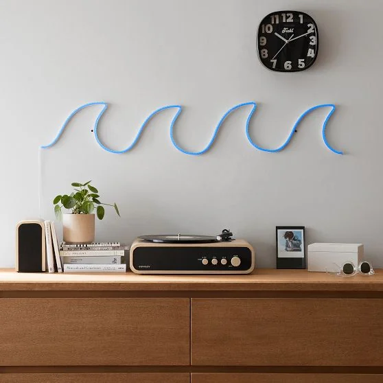 Wave Neon LED Wall Light — Pottery Barn Teen