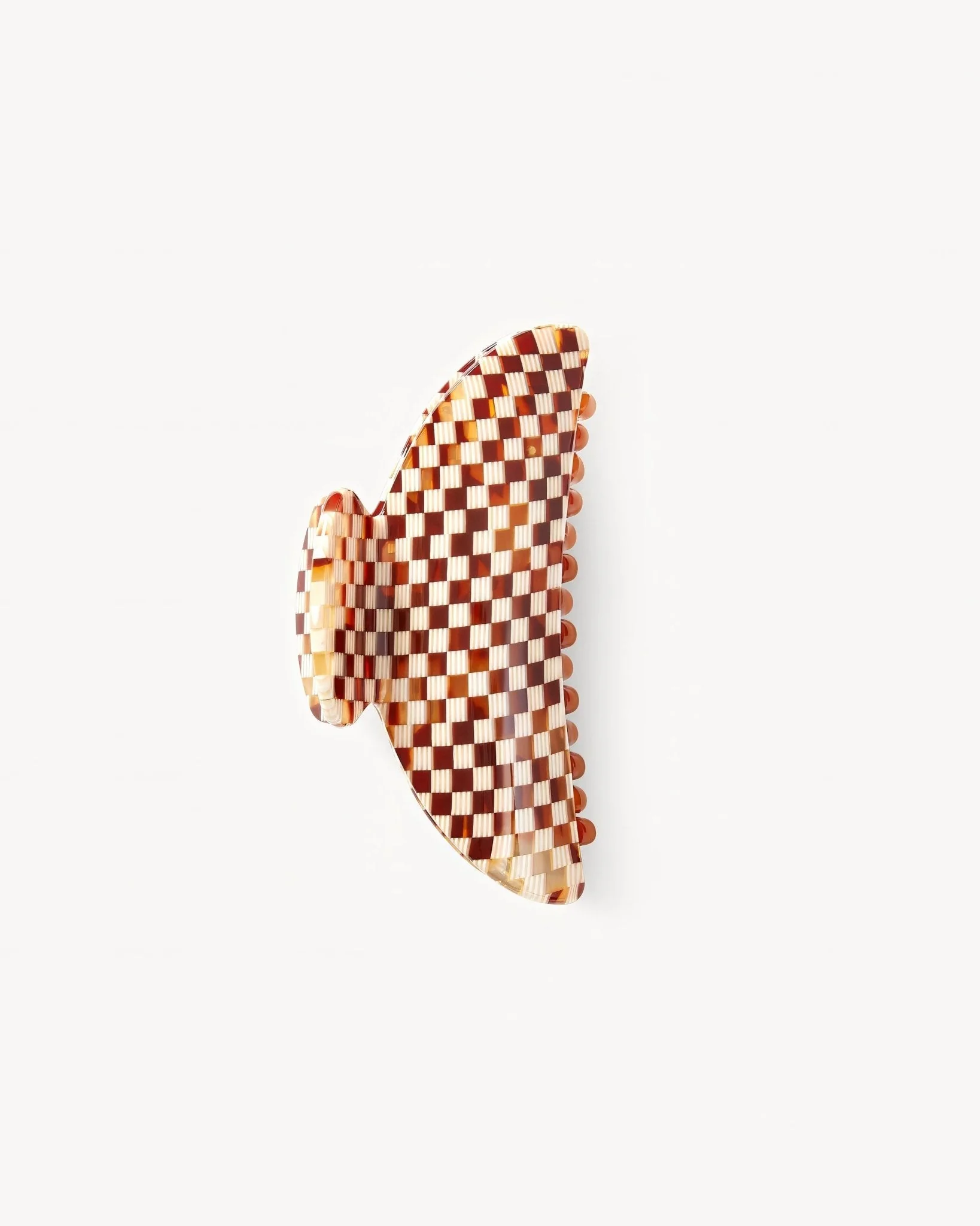 Midi Heirloom Claw in Tortoise Checker — MACHETE