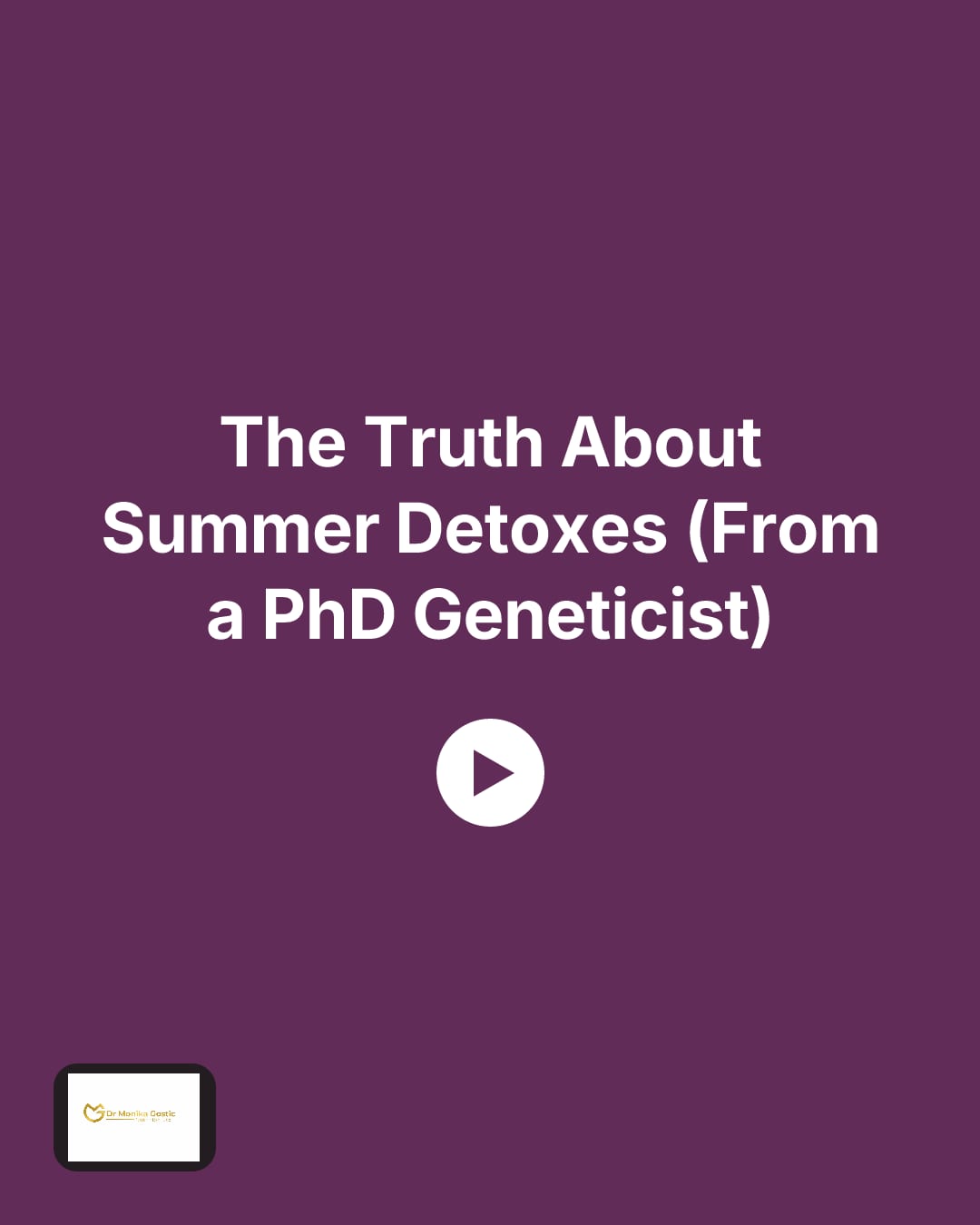 A post Aida made for Dr Monika Gostic Nutrition