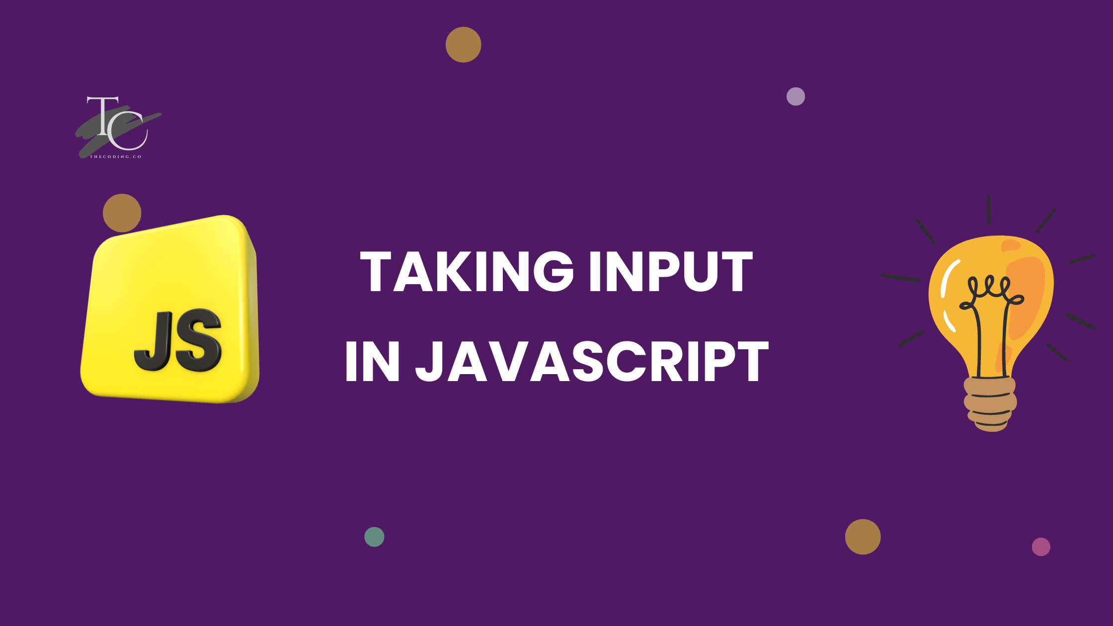 Taking Input in JavaScript