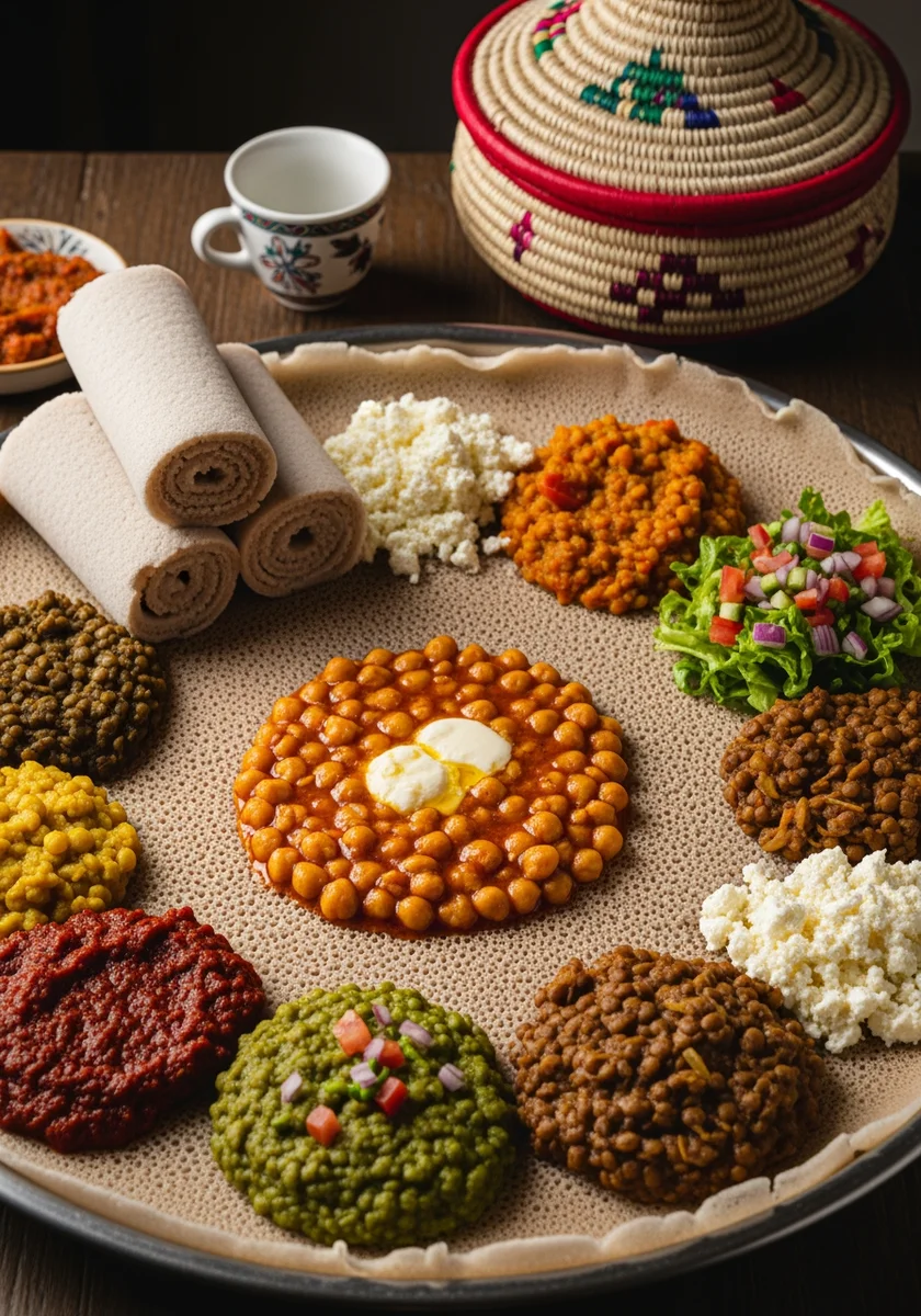Seeds of paradise Ethiopian culture food.