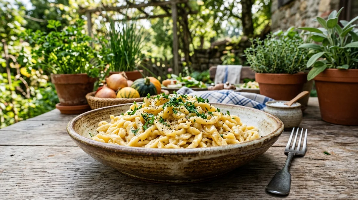 Classic German Buttered Spaetzle