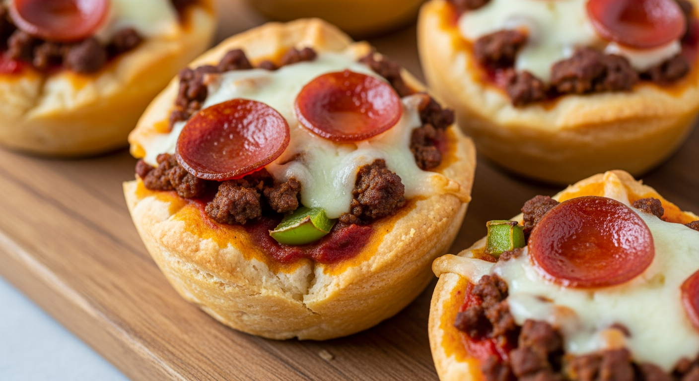 Muffin Tin Deep Dish Pizzas