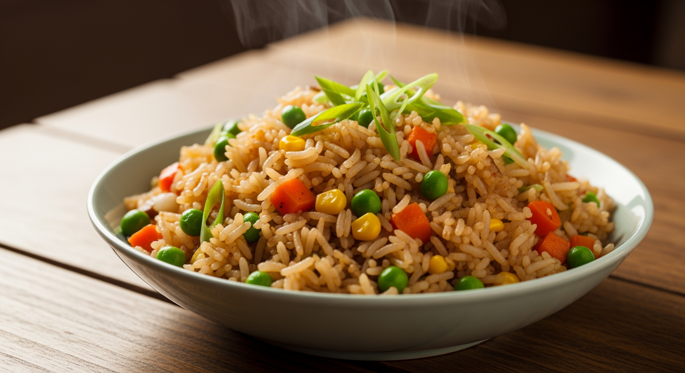 Quick & Dirty Veggie Fried Rice