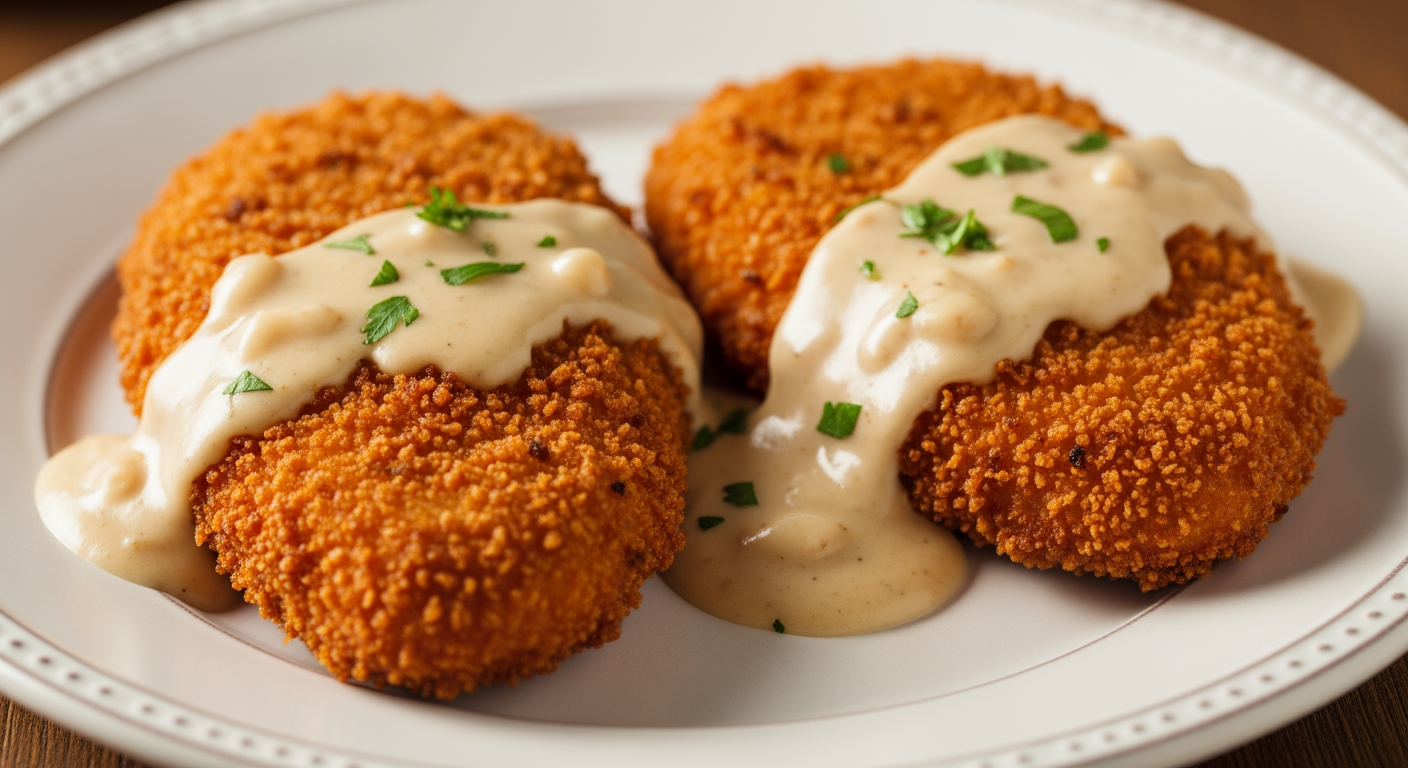 Homestyle Baked Chicken with Creamy Pan Gravy