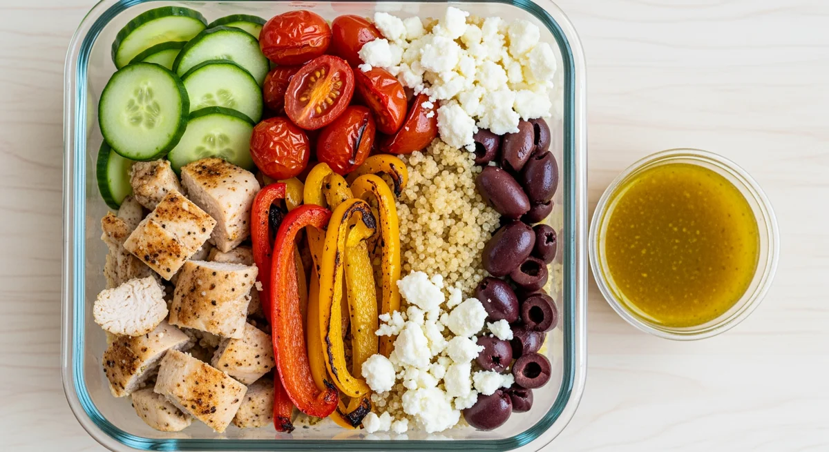 Mediterranean Chicken & Quinoa Meal Prep Bowls