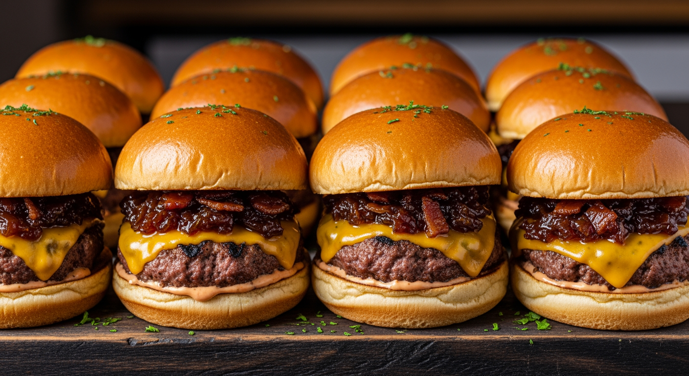 Quick Bacon Jam Cheeseburger Sliders