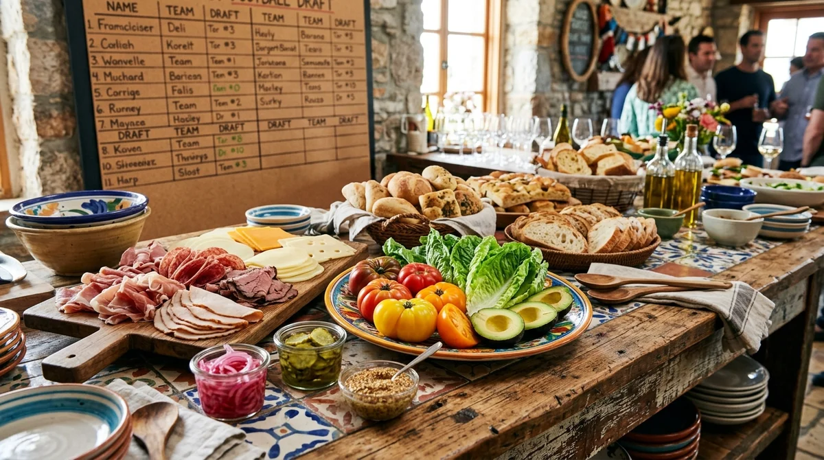 The Ultimate Fantasy Football Draft Sandwich Bar: Your Game Day Playbook