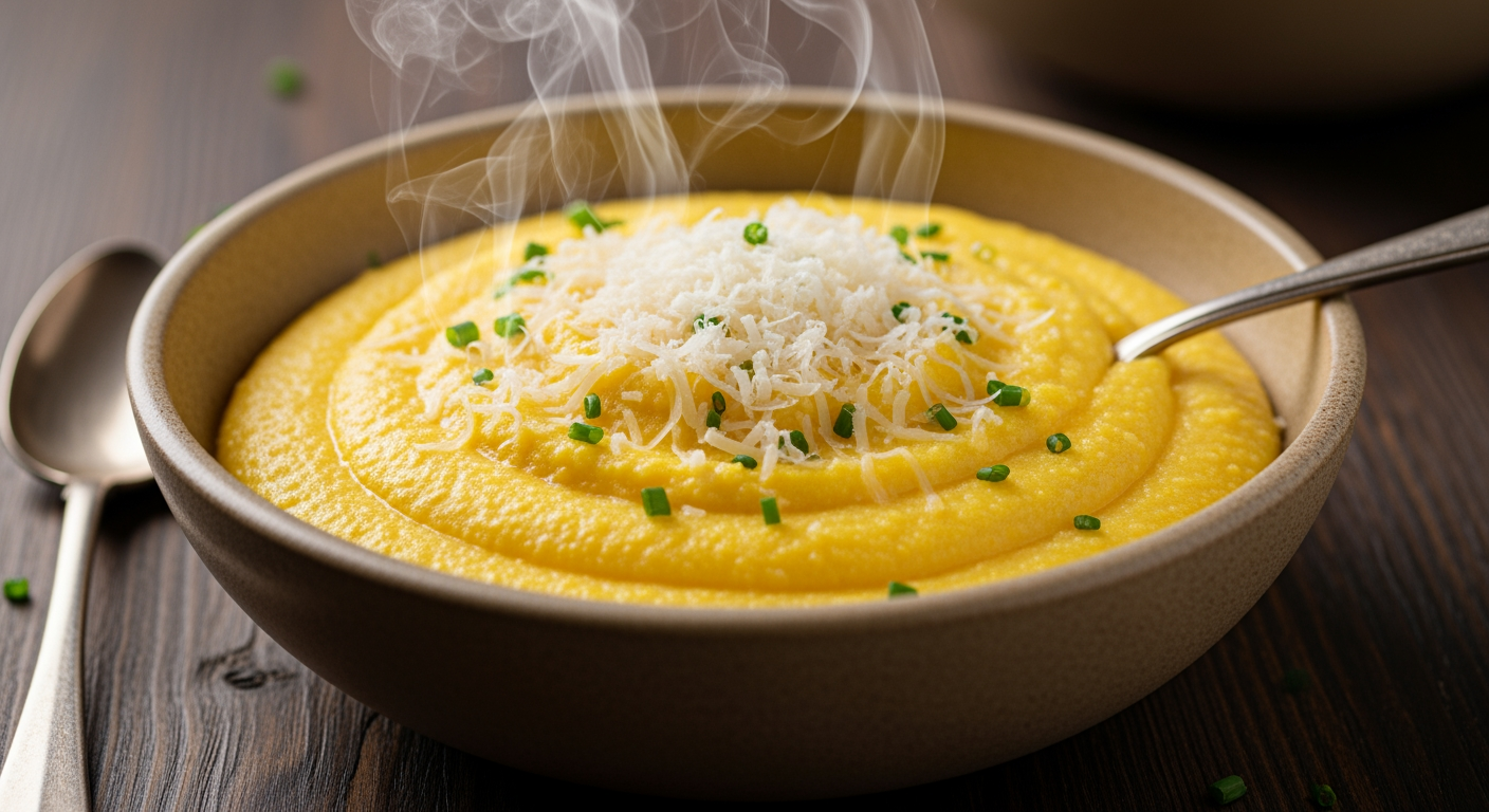 Quick Creamy Parmesan Polenta