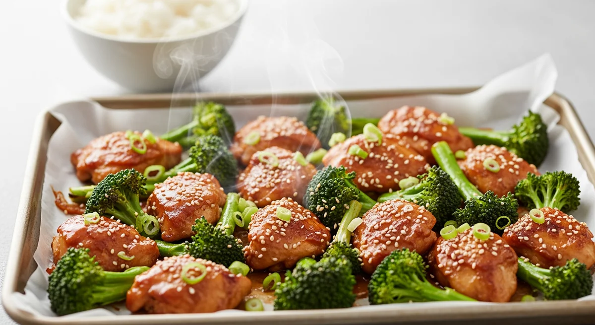 Sheet Pan Chicken and Broccoli Stir-Fry