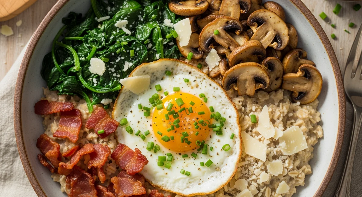 Savory Steel Cut Oats Bowl