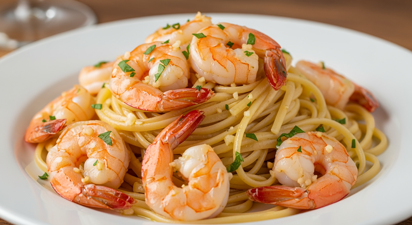 Garlic Shrimp Scampi with Linguine