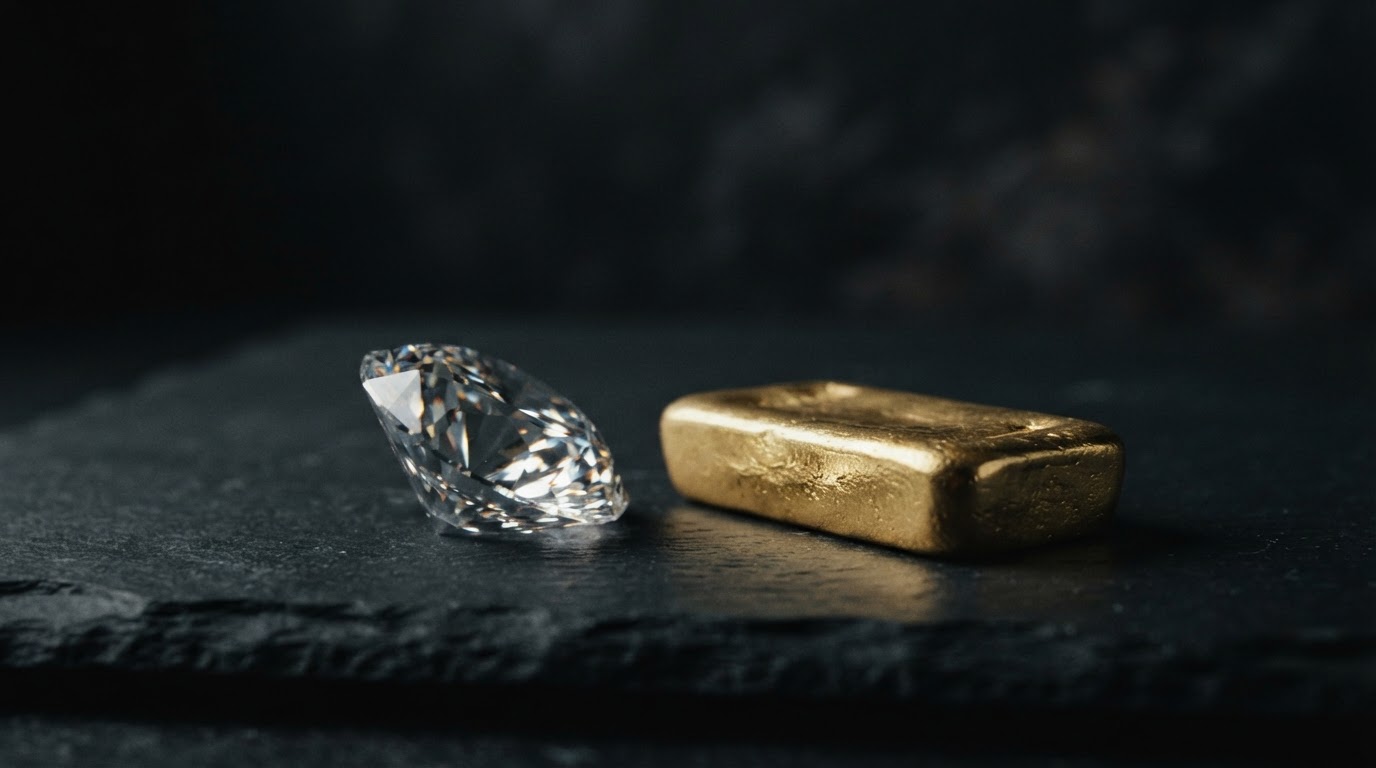 Diamond Investments Fall to 20-Year Low as Gold and Silver Outperform