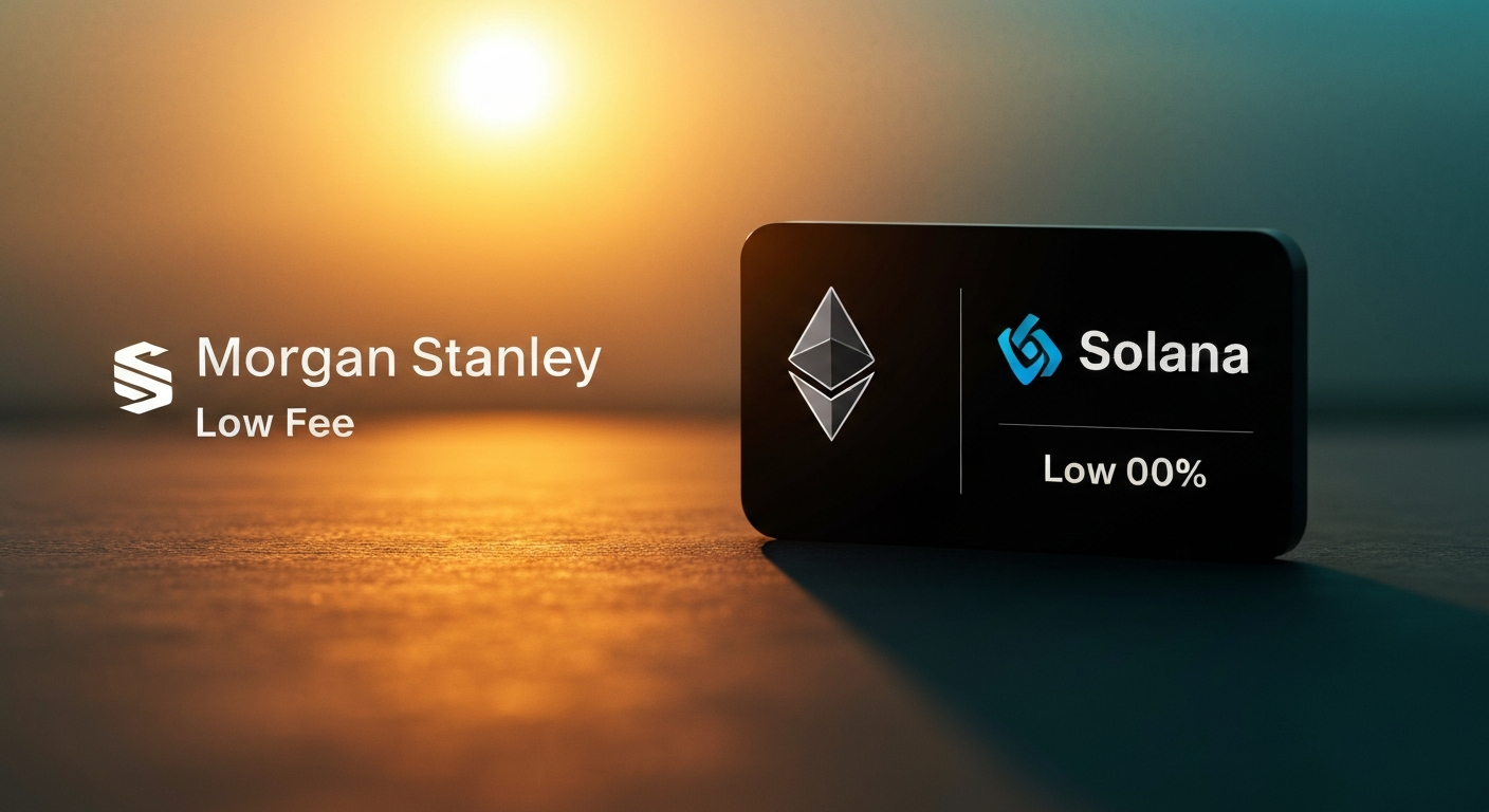 Morgan Stanley to Launch Ethereum and Solana ETFs with Record-Low 0.14% Fees