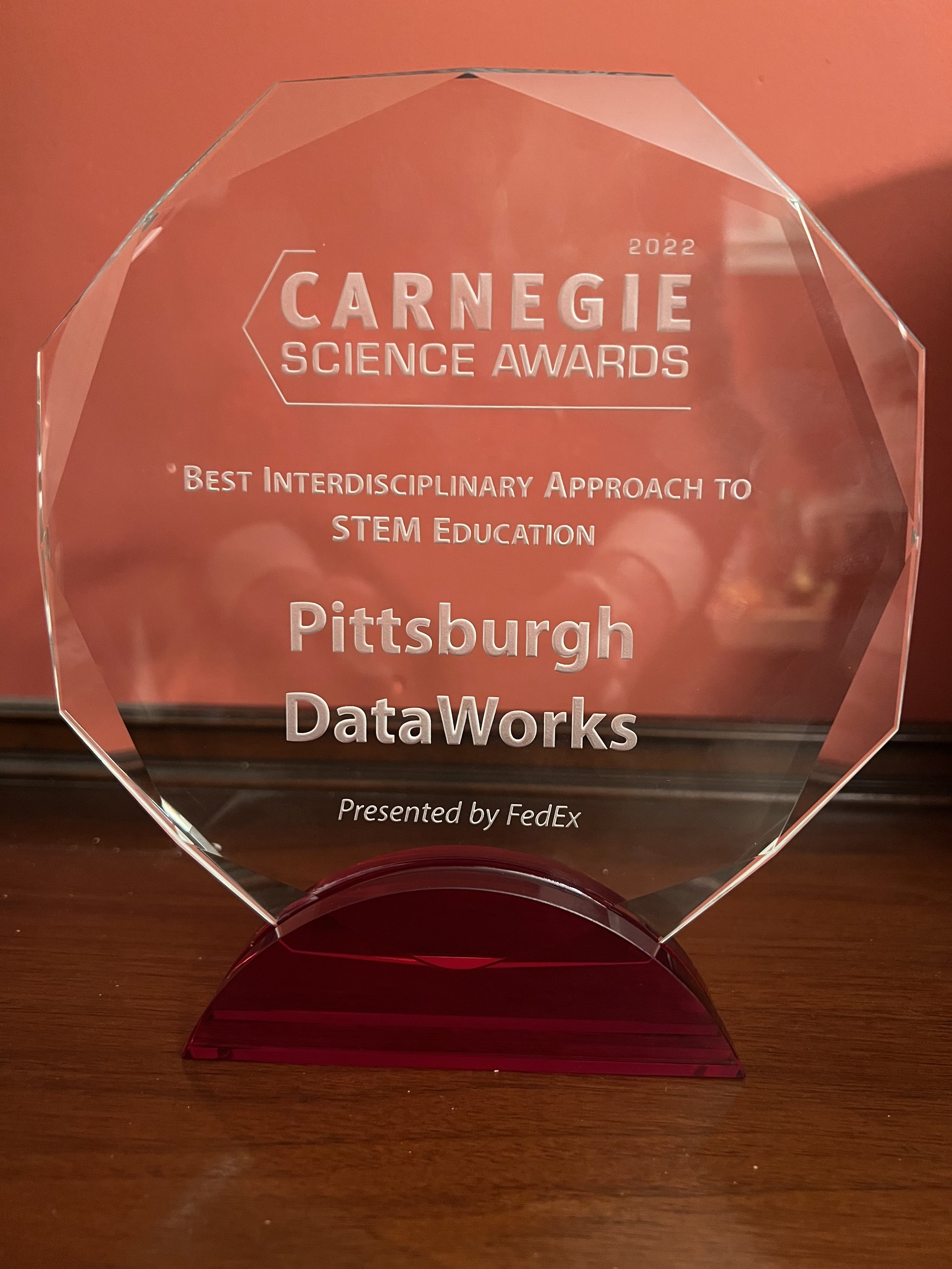 The DataJam receives the Carnegie Science Center 2022 Award