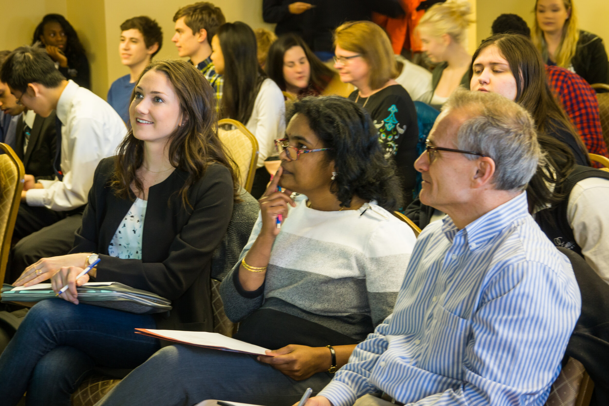 Students presenting at The DataJam