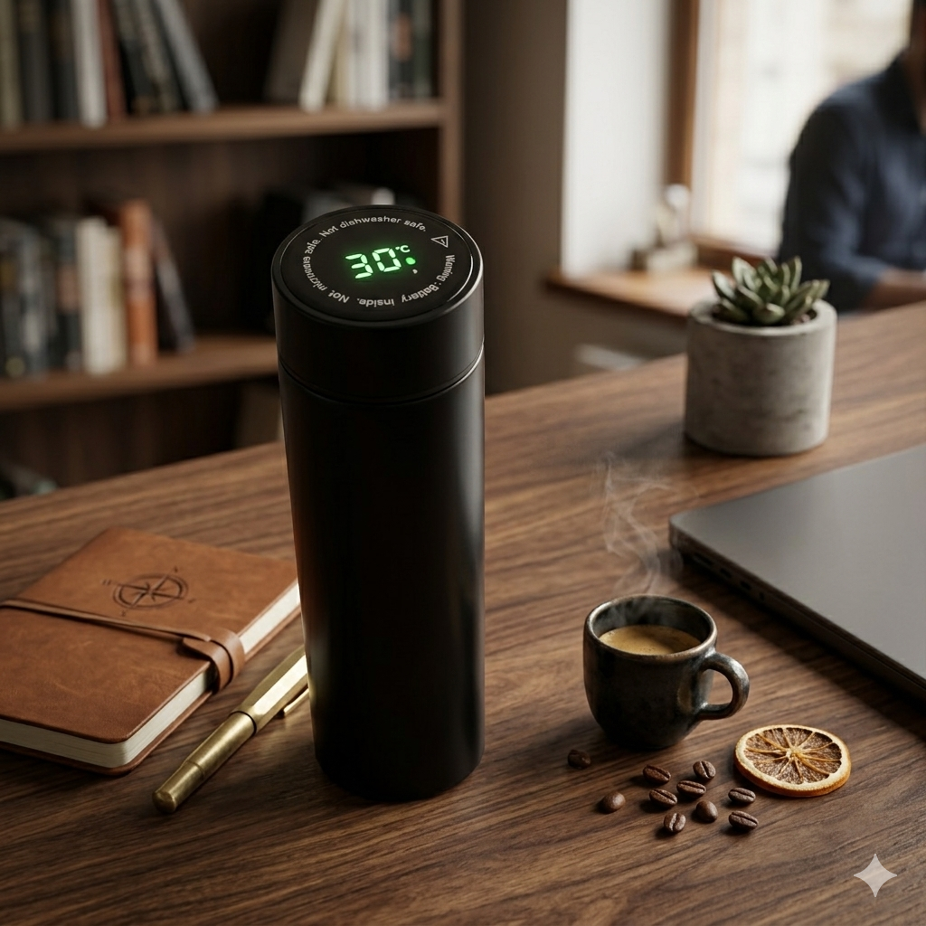 Smart Vacuum Stainless Steel Insulated Water Bottle 