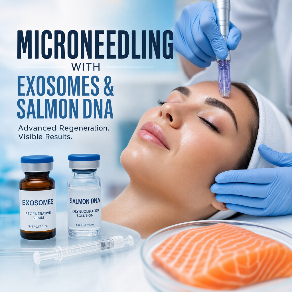 MICRONEEDLING WITH EXOSOMES & SALMON DNA