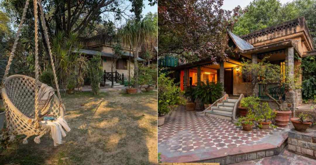 This Villa In Mehrauli Has A Lotus Pond, A Swing Chair & More To Make Your Staycation Perfect!