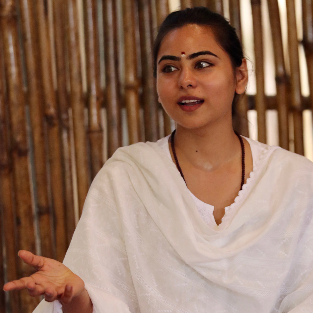 Astha, Hatha Yoga teacher at Nature's Nest Goa