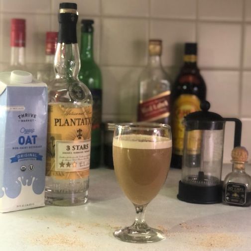 The Baba Yaga was created in Columbus Ohio for Water Shed distilleries’ “Best of Worst” cocktail competition.
 
This drink is rich, savory, and a great improvement over the old school White Russian. (In my opinion)