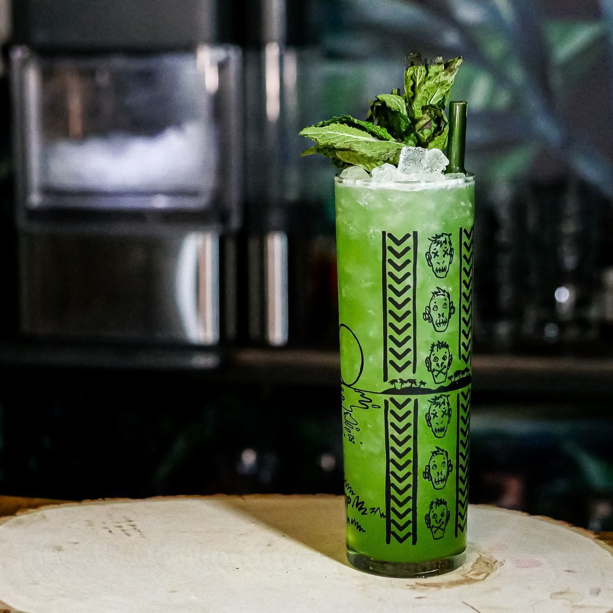 I wanted to try and create a green tiki cocktail for St. Patrick’s Day. 