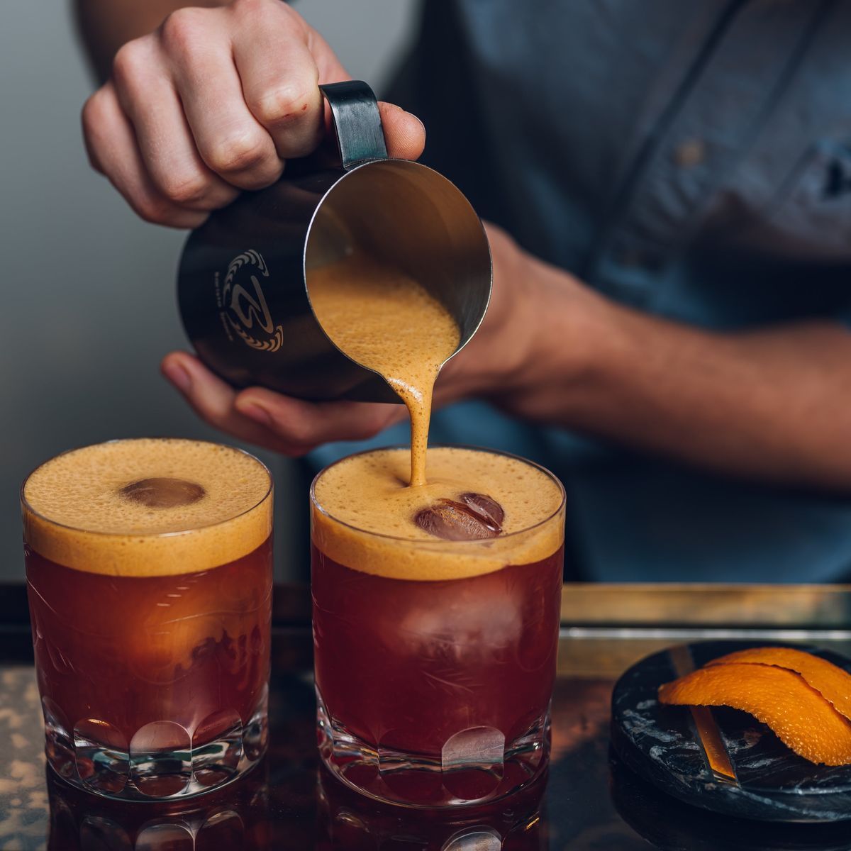I invented the drink for the Austrian Coffee in Good Spirits Championship.
I work in Coffee Industry and my goals was creating a refreshing aperitivo cocktail for After-work Coffee Shops.