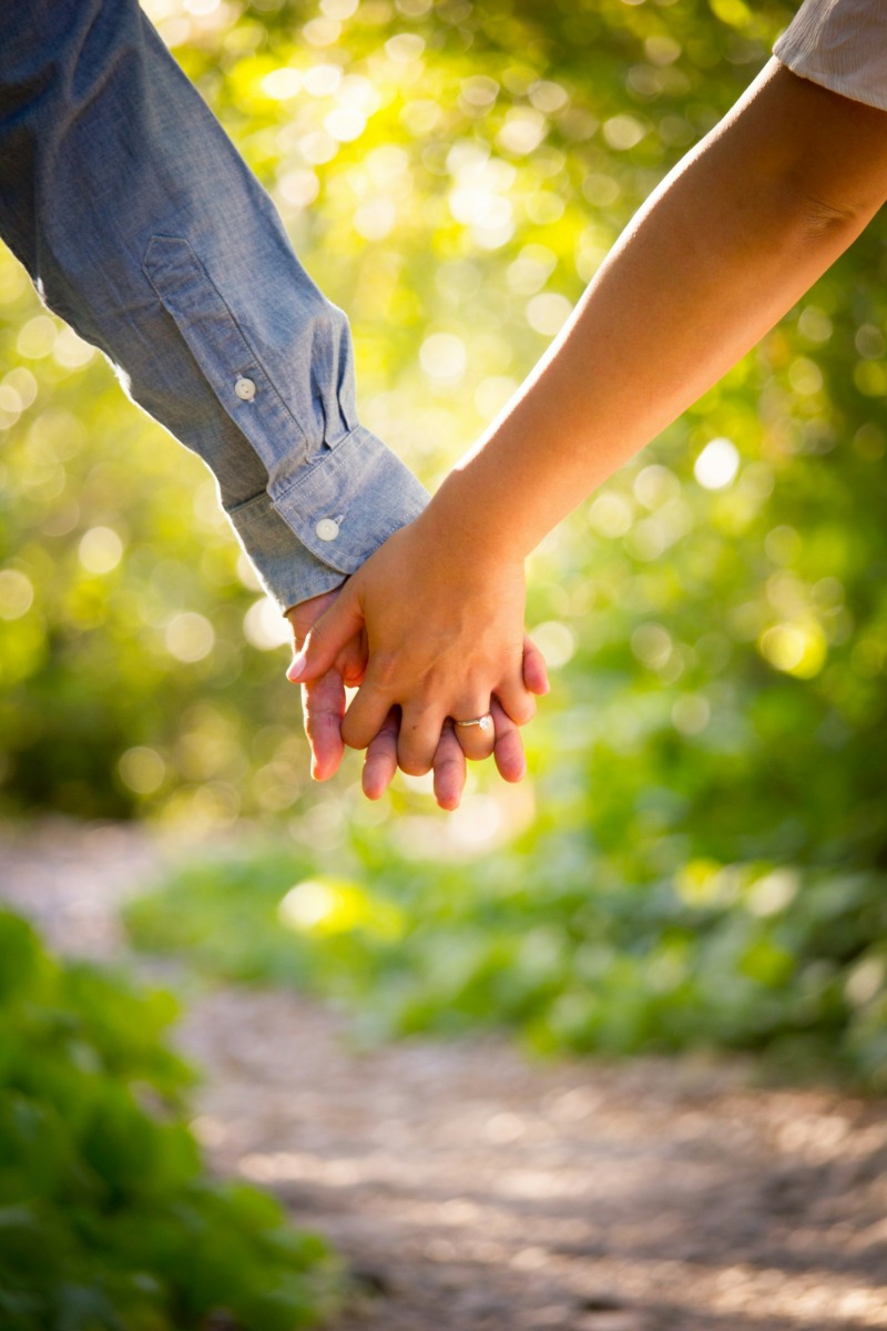 An image of a couple holding hands