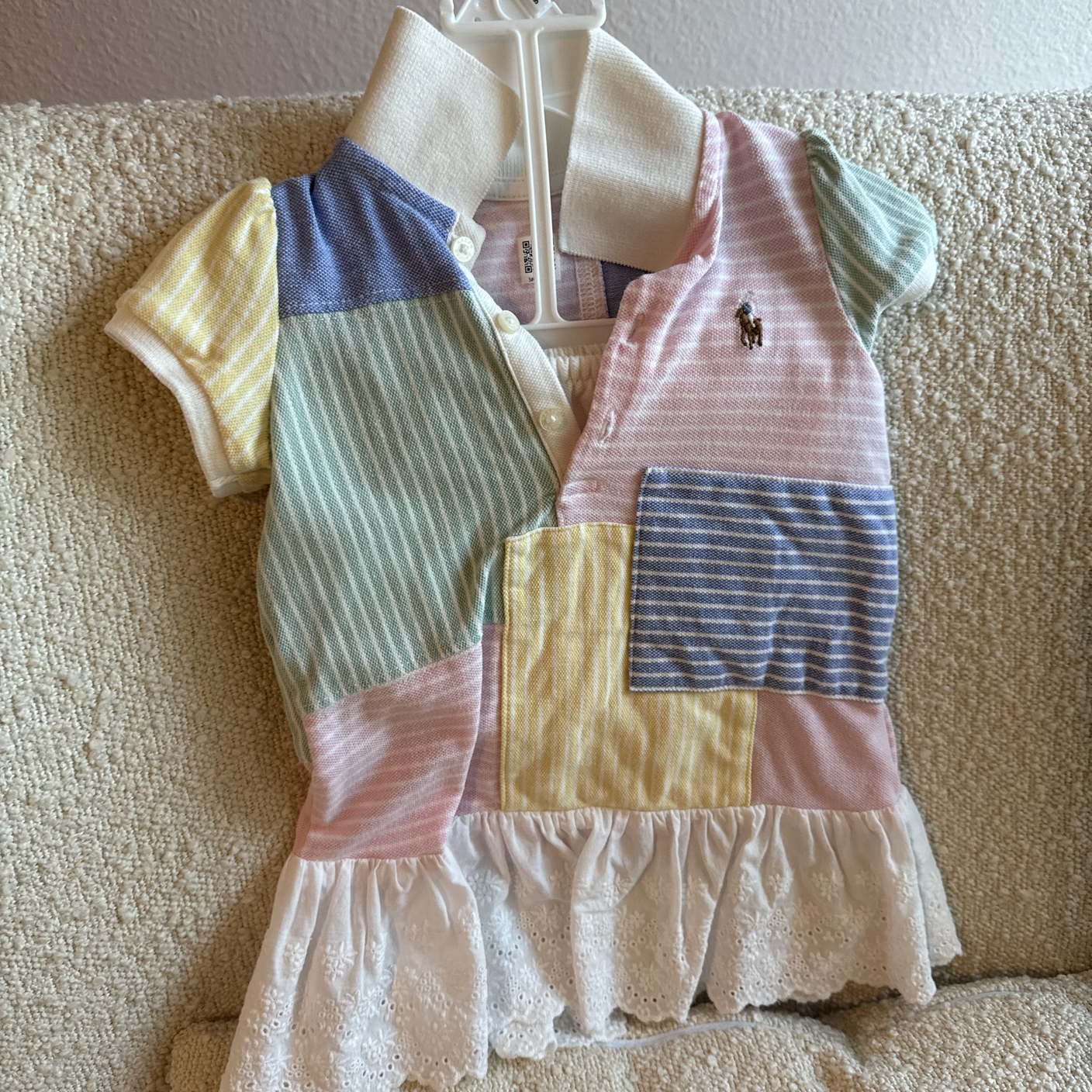 Patchwork Polo Dress
