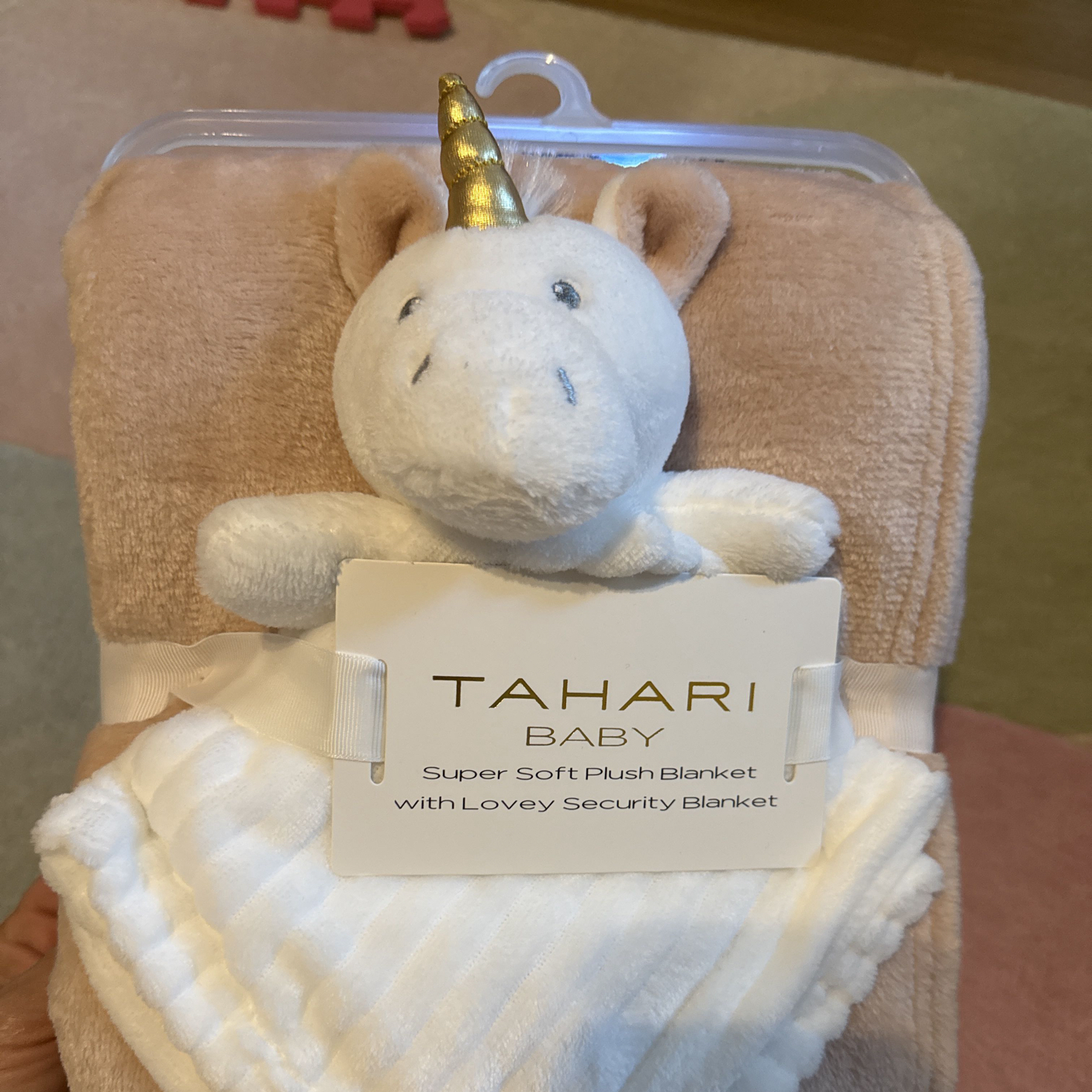 Super Soft Plush Blanket with Lovey Security Blanket