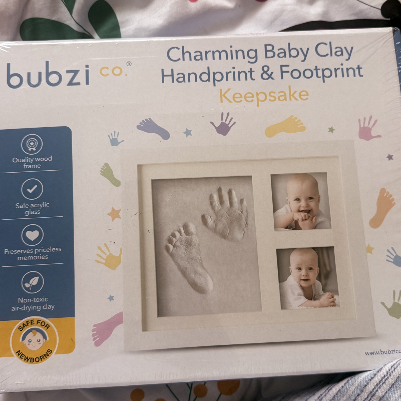Charming Baby Clay Handprint & Footprint Keepsake