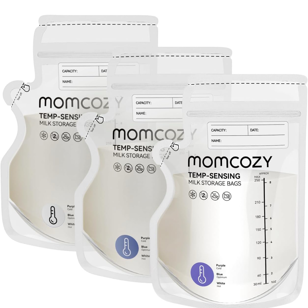 Temp-Sensing Milk Storage Bags