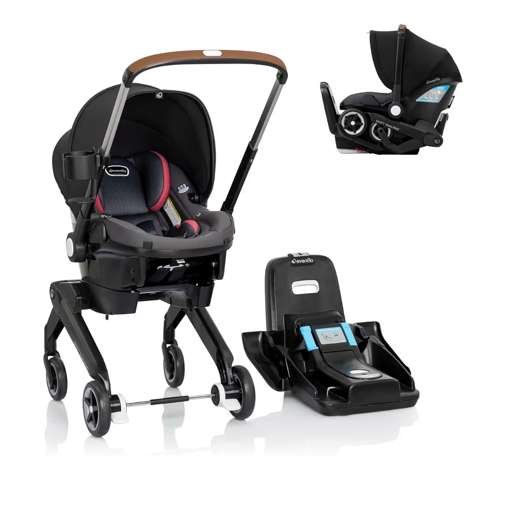 Shyft DualRide Infant Car Seat Stroller Combo w Carryall Storage & Extended Canopy